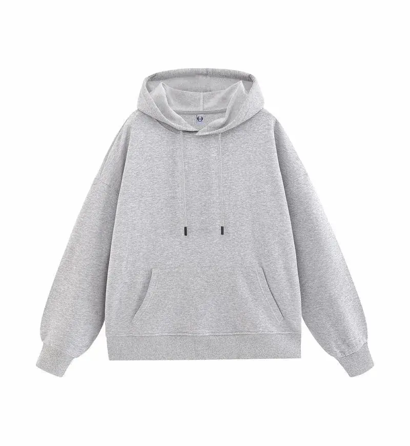 Light Blue Fleece Hoodie with Front Pocket - Image 9