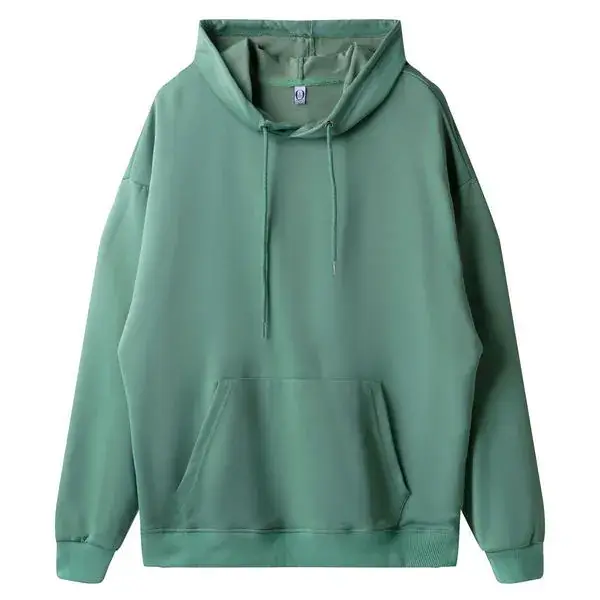 Light Blue Fleece Hoodie with Front Pocket - Image 15