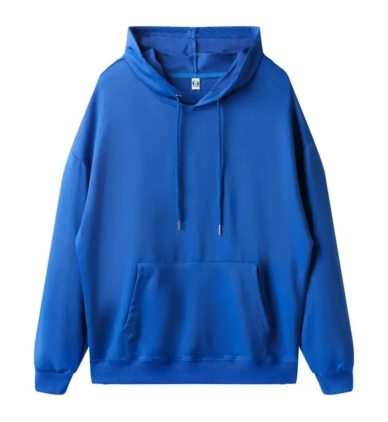 Light Blue Fleece Hoodie with Front Pocket - Image 16