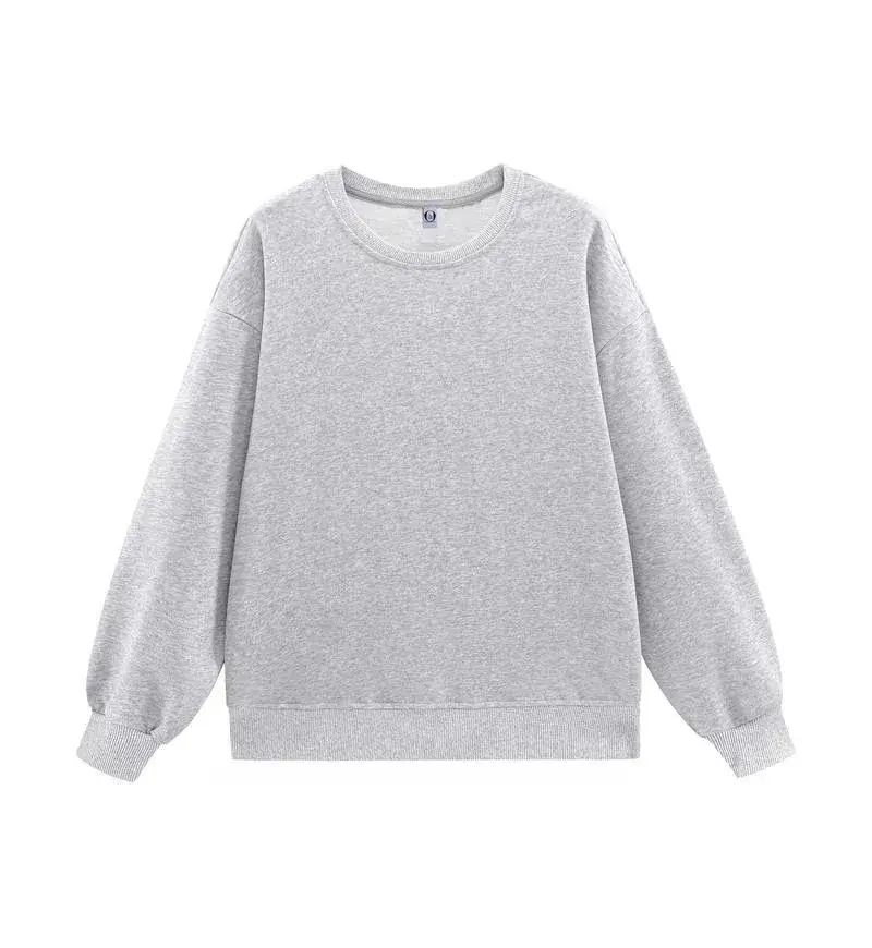 Cream Crewneck Fleece Long Sleeve Hoodie - Image 20