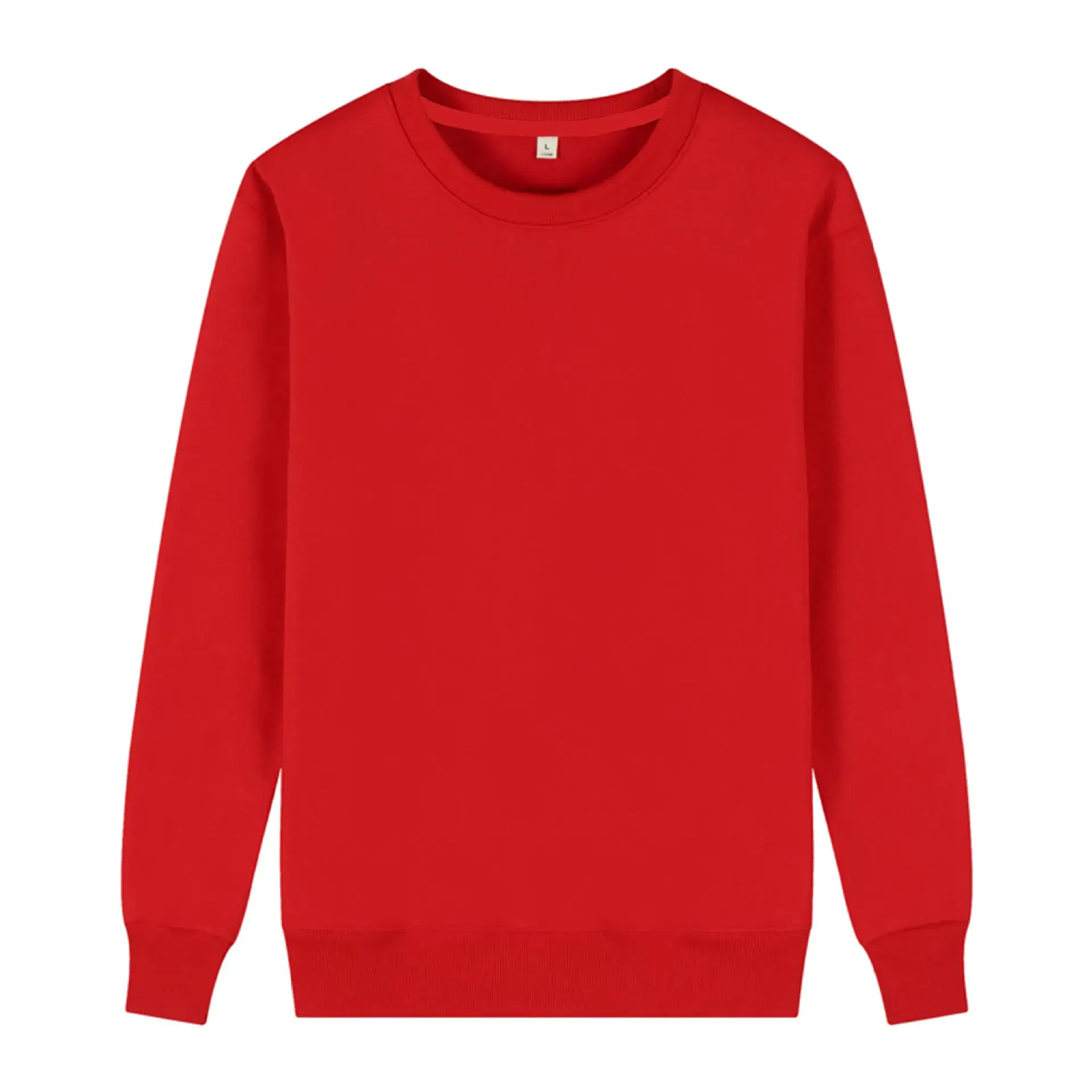 Cream Crewneck Fleece Long Sleeve Hoodie - Image 23