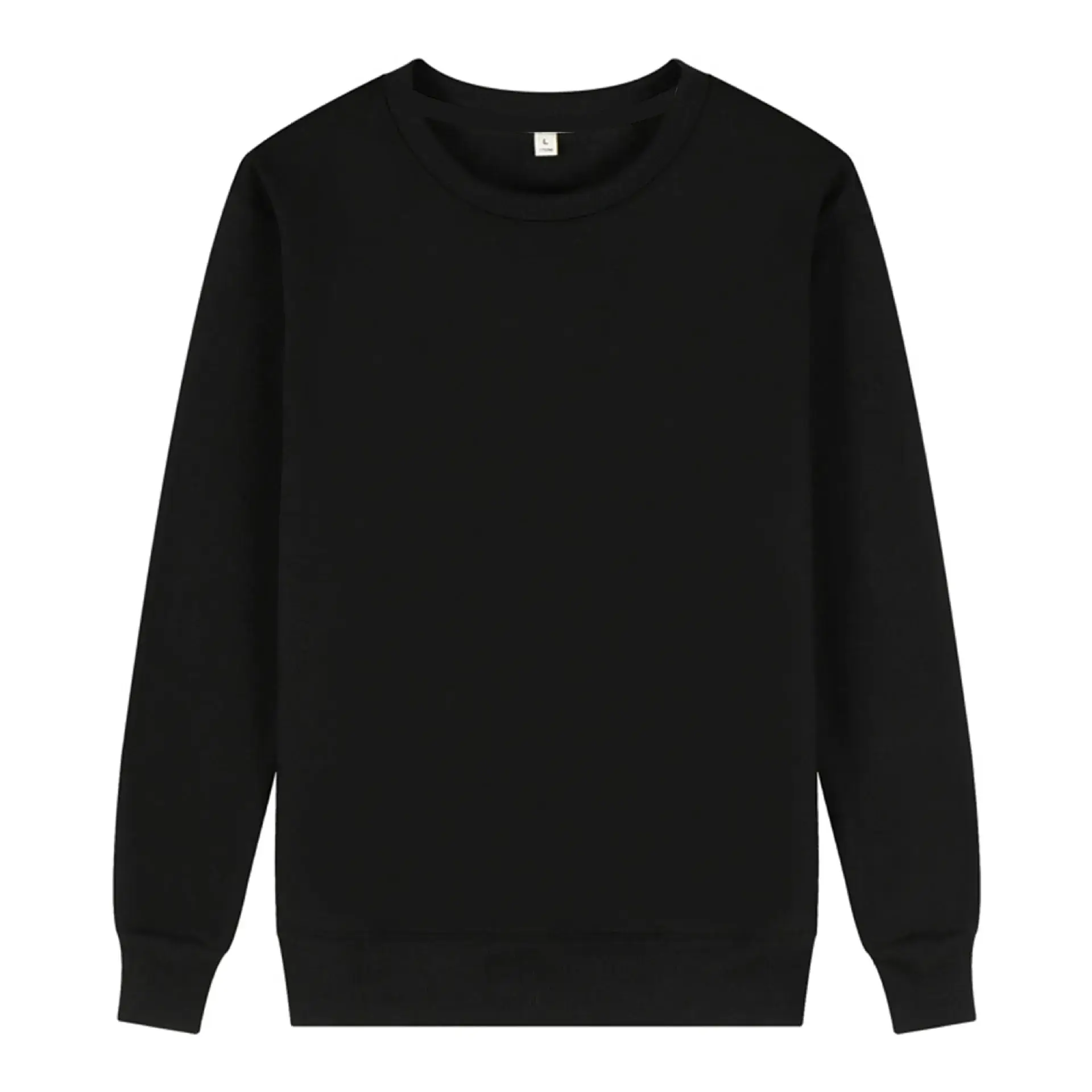 Cream Crewneck Fleece Long Sleeve Hoodie - Image 24