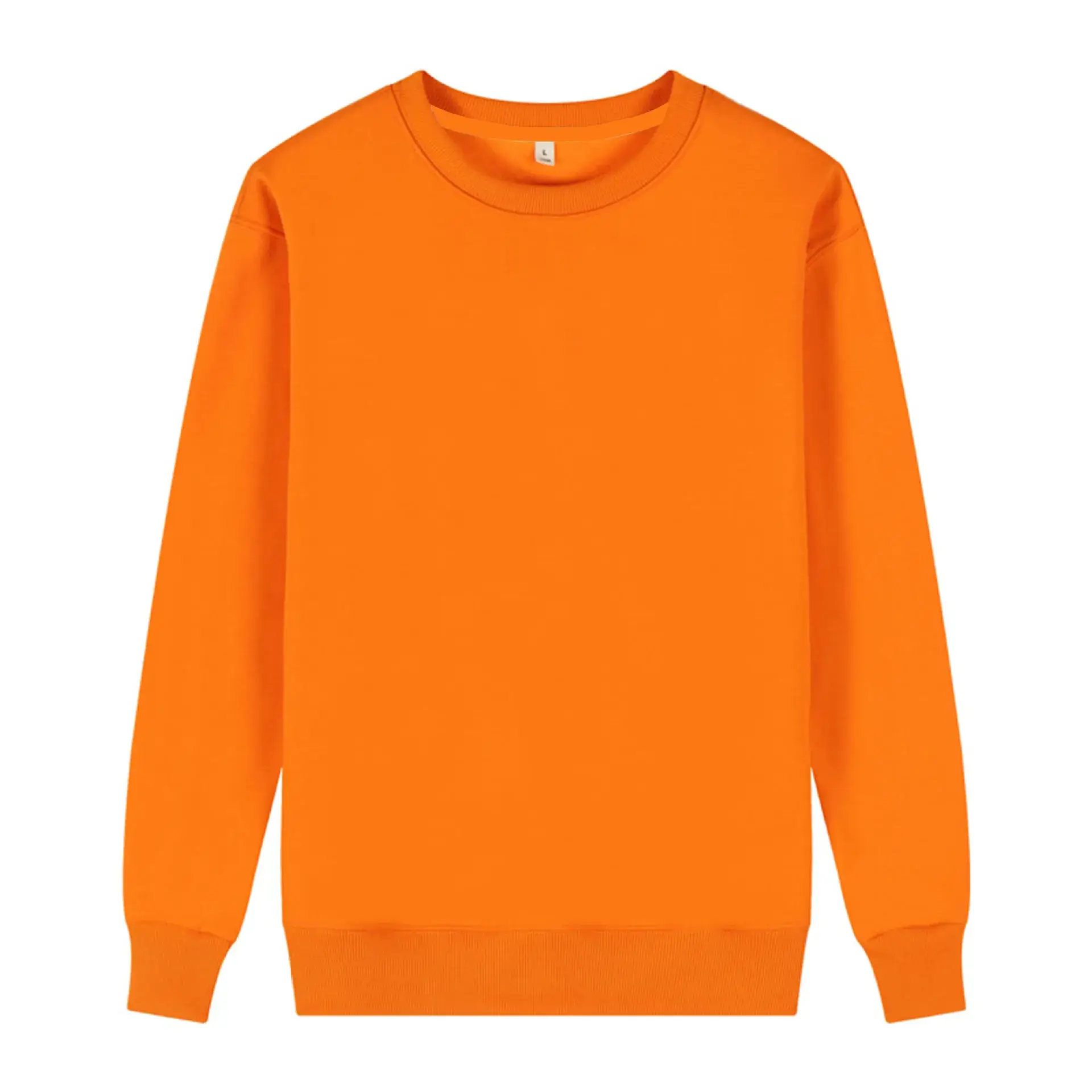 Cream Crewneck Fleece Long Sleeve Hoodie - Image 25