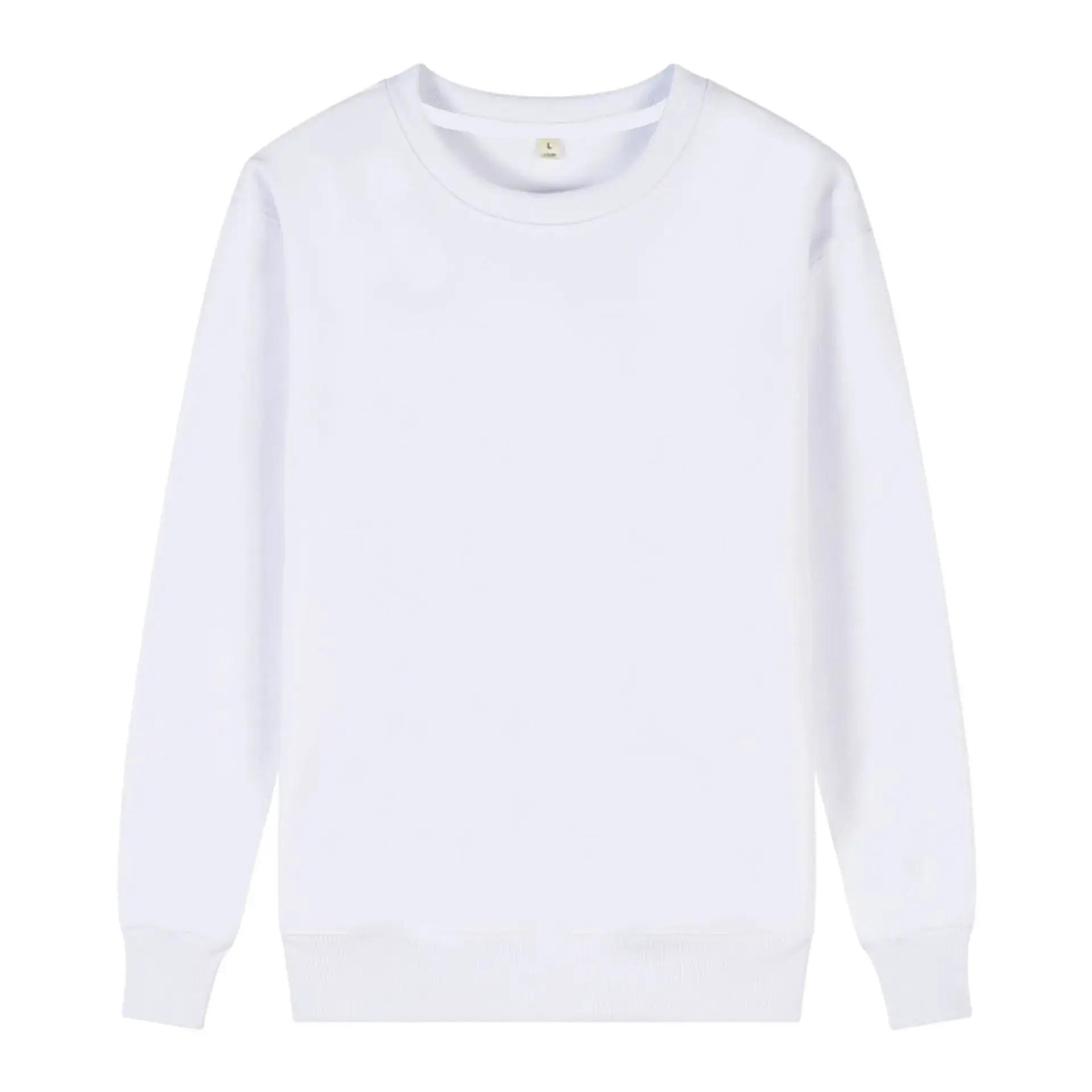 Cream Crewneck Fleece Long Sleeve Hoodie - Image 26