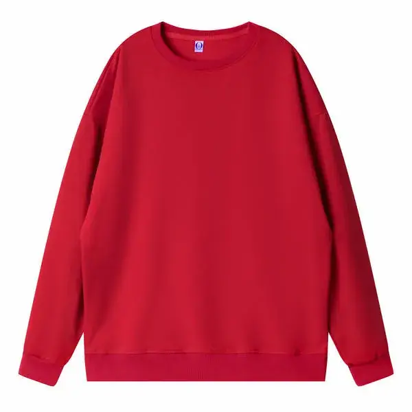 Cream Crewneck Fleece Long Sleeve Hoodie - Image 3