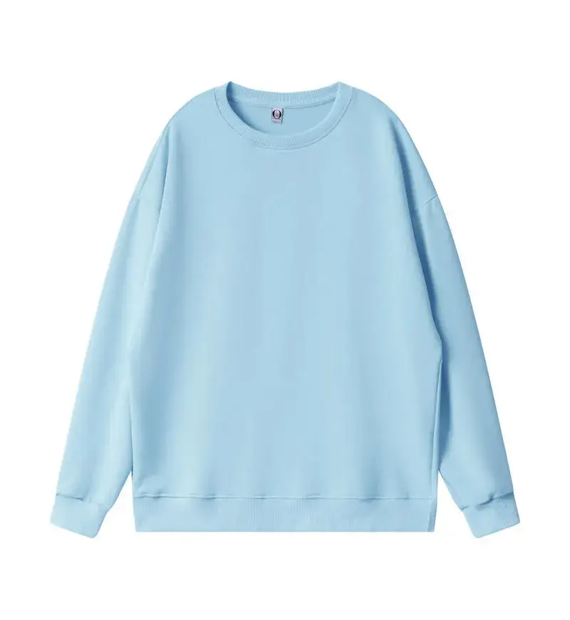 Cream Crewneck Fleece Long Sleeve Hoodie - Image 6