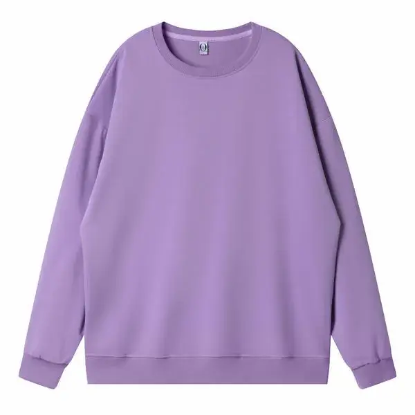Cream Crewneck Fleece Long Sleeve Hoodie - Image 8
