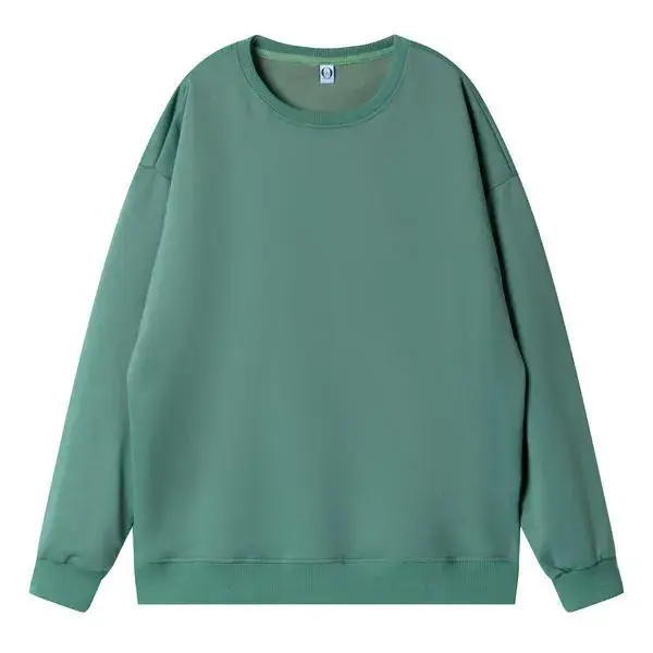 Cream Crewneck Fleece Long Sleeve Hoodie - Image 9