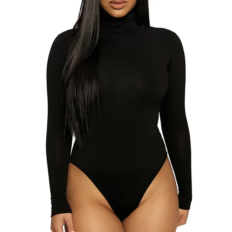 2025 Women's Cross-border Bottoming Slim-fit Bodysuit Yellow - Image 2