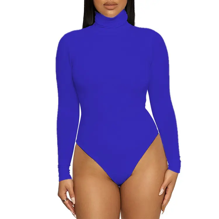 2025 Women's Cross-border Bottoming Slim-fit Bodysuit Yellow - Image 6