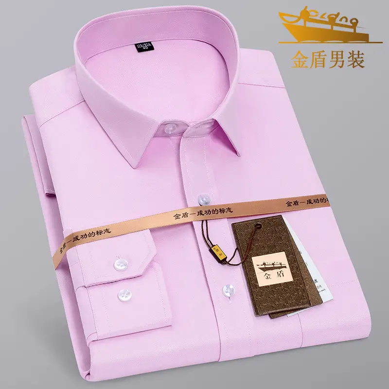 Men's Black Long Sleeve Formal Shirt with Button Front - Image 7