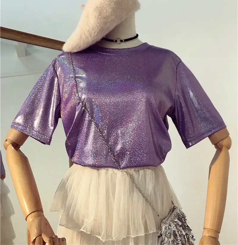 2020 New Summer Underwear Missing Bright Silk T-Shirt Women — feature 3