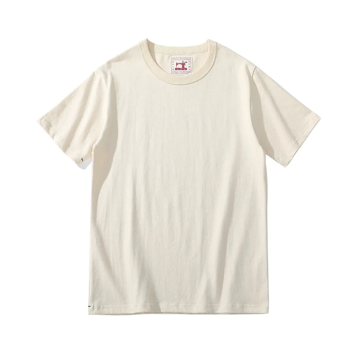 300g Heavy Cotton Ami Khaki Slim Fit T-Shirt