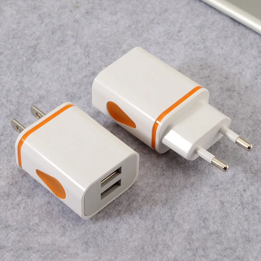 Dual USB Phone Charger with LED Light & European Plug - Image 3