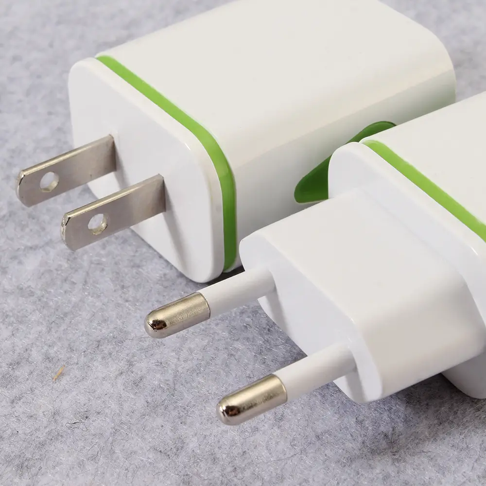 Dual USB Phone Charger with LED Light & European Plug - Image 4