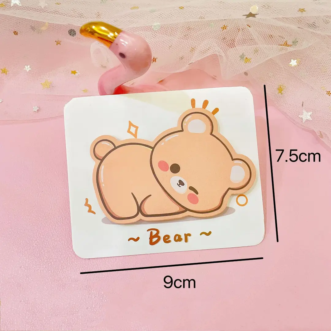 Cute animal lying sticky note South Korea Cartoon creative note book refrigerator door N times stickers Taobao small gift wholesale