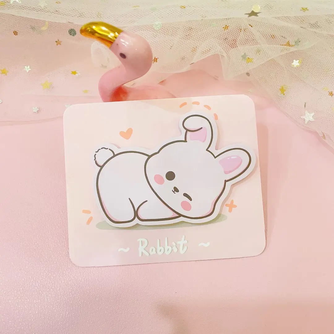 Cute animal lying sticky note South Korea Cartoon creative note book refrigerator door N times stickers Taobao small gift wholesale