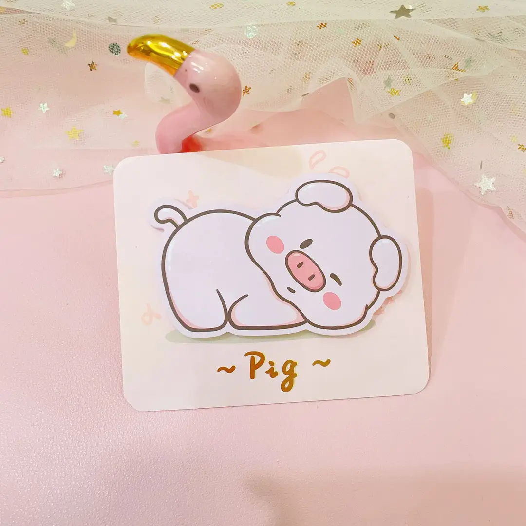 Cute animal lying sticky note South Korea Cartoon creative note book refrigerator door N times stickers Taobao small gift wholesale