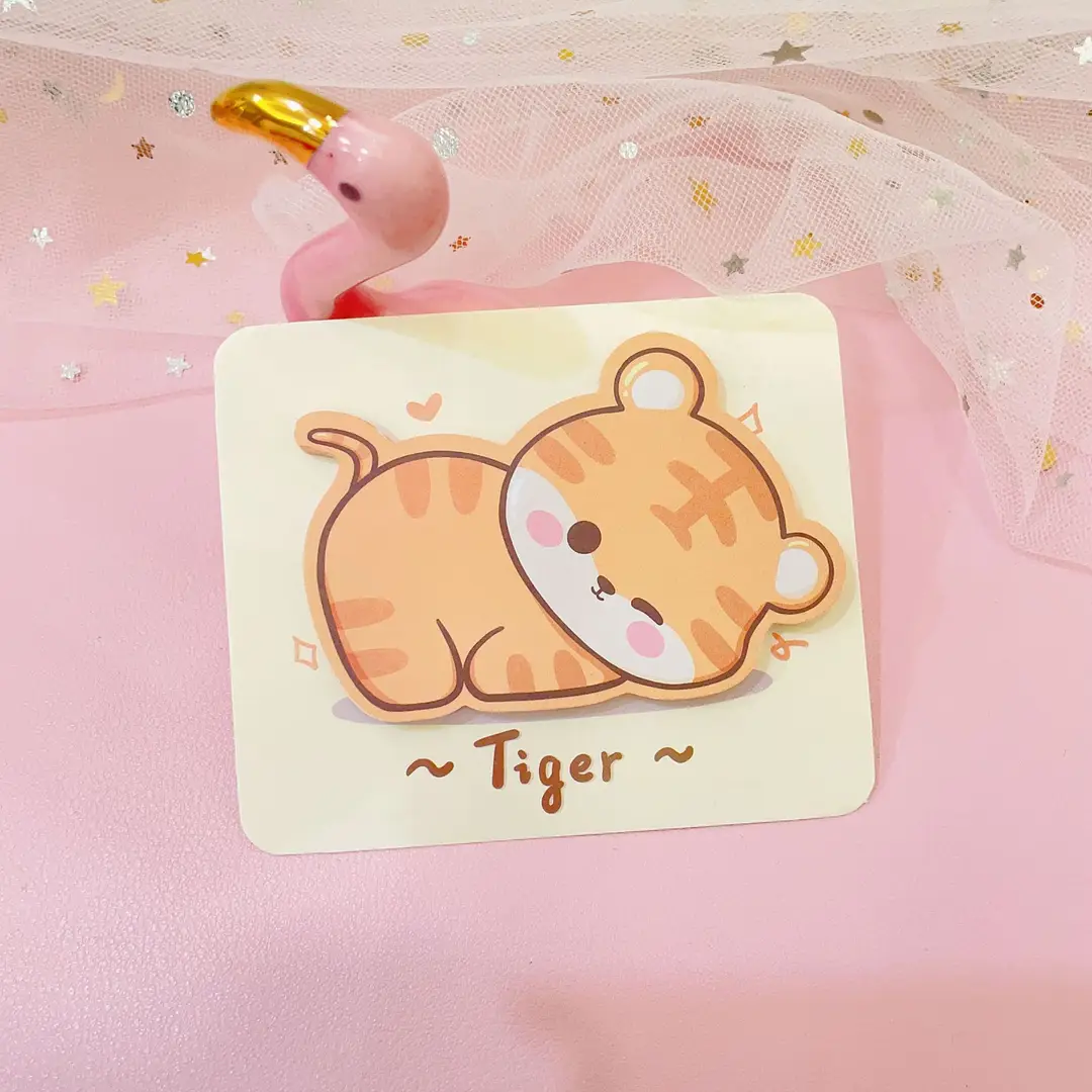 Cute animal lying sticky note South Korea Cartoon creative note book refrigerator door N times stickers Taobao small gift wholesale