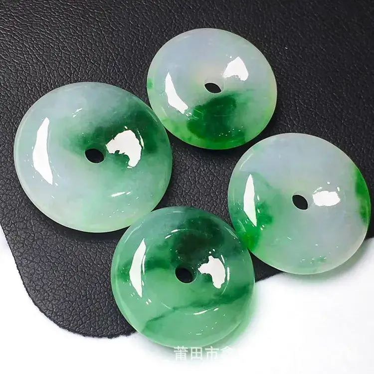 Natural Jade Buddha Pendants Ice Green Glutinous - Image 4