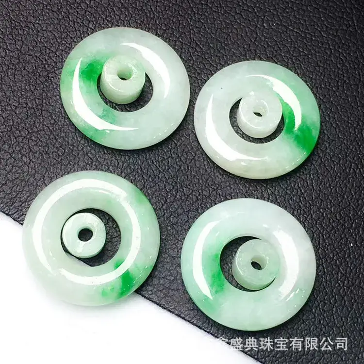 Natural Jade Buddha Pendants Ice Green Glutinous - Image 6
