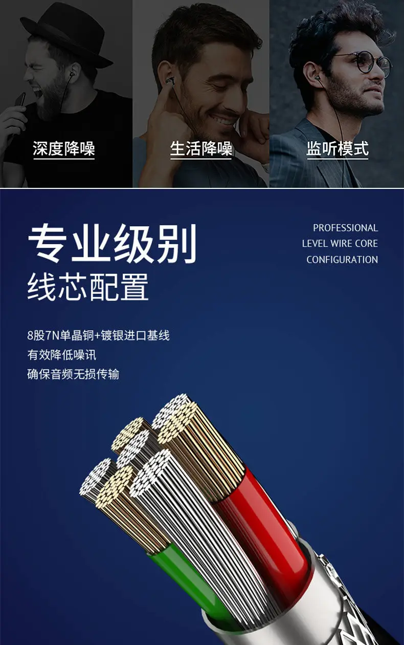 Heavy Bass Metal Type-C In-Ear Headphones for Huawei Xiaomi — feature 14