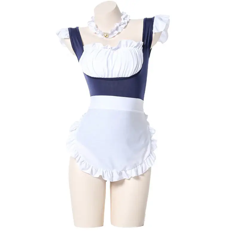 Whispering Under the Moon Japanese Maid Suit Pink White - Image 7