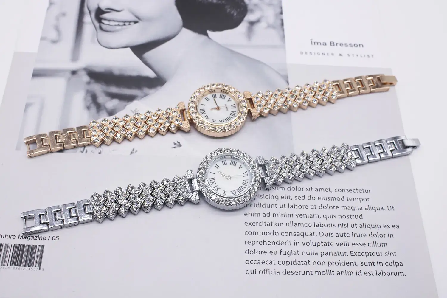 Women's Diamond Bracelet Watch Set with Chain — feature 12