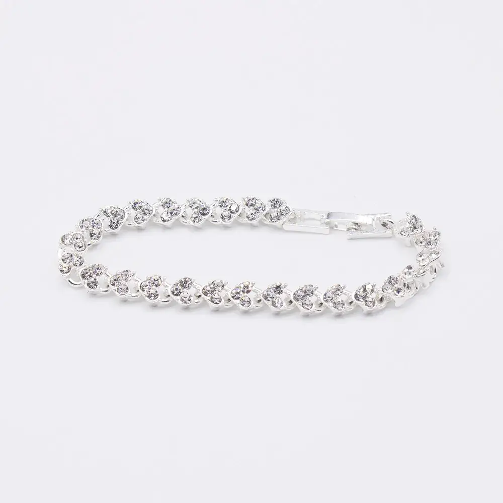 Women's Diamond Bracelet Watch Set with Chain - Image 5