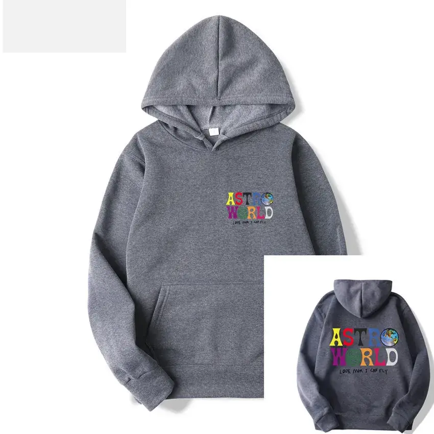 Men Women Pink Astroworld Hoodie Set - Image 14