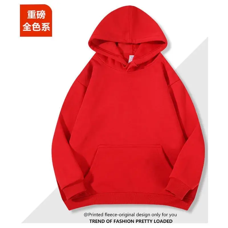 Blue Fleece Hoodie Long Sleeve Fitted Winter - Image 28