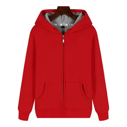 Men Grey Full Zip Hoodie Pure Cotton - Image 15