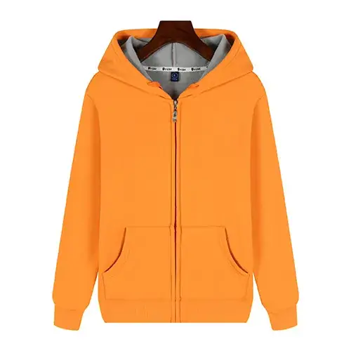 Men Grey Full Zip Hoodie Pure Cotton - Image 16