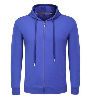 Men Grey Full Zip Hoodie Pure Cotton - Image 6