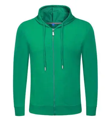Men Grey Full Zip Hoodie Pure Cotton - Image 7