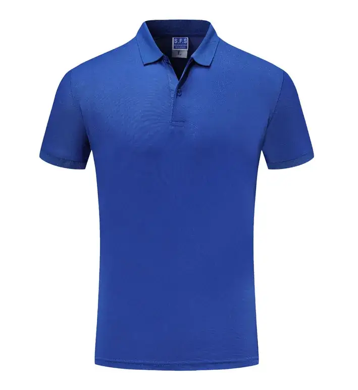 Light Blue Polo T-Shirt for Men Short Sleeve - Image 16