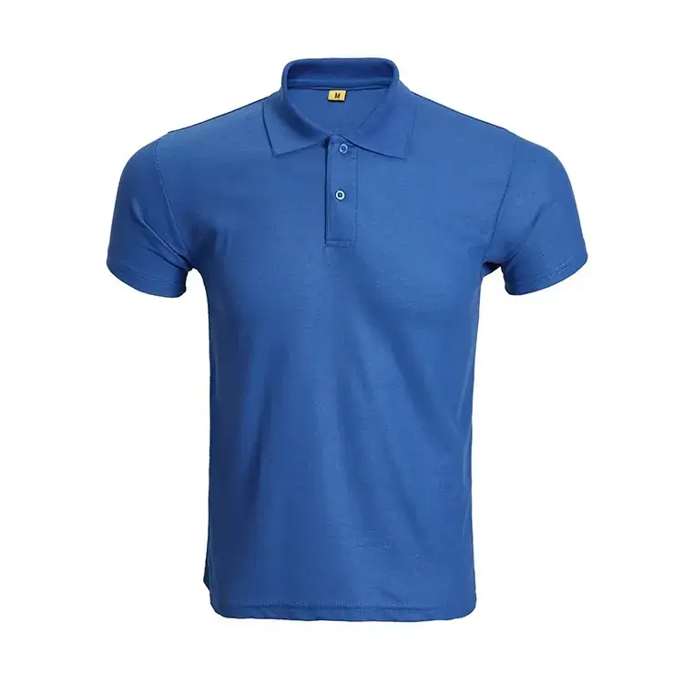 Light Blue Polo T-Shirt for Men Short Sleeve - Image 4