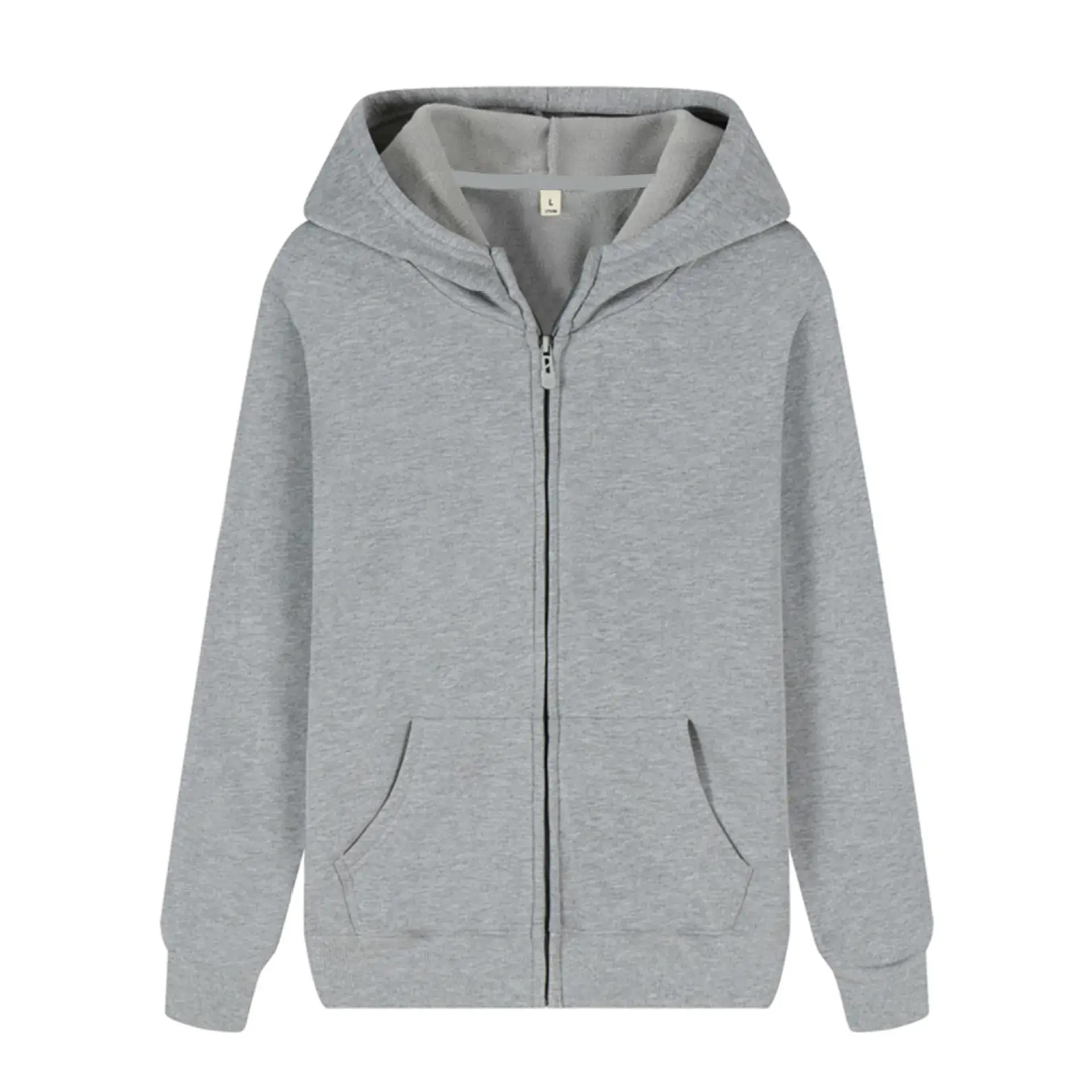 Blue Full-Zip Hoodie with Fleece Lining - Image 22