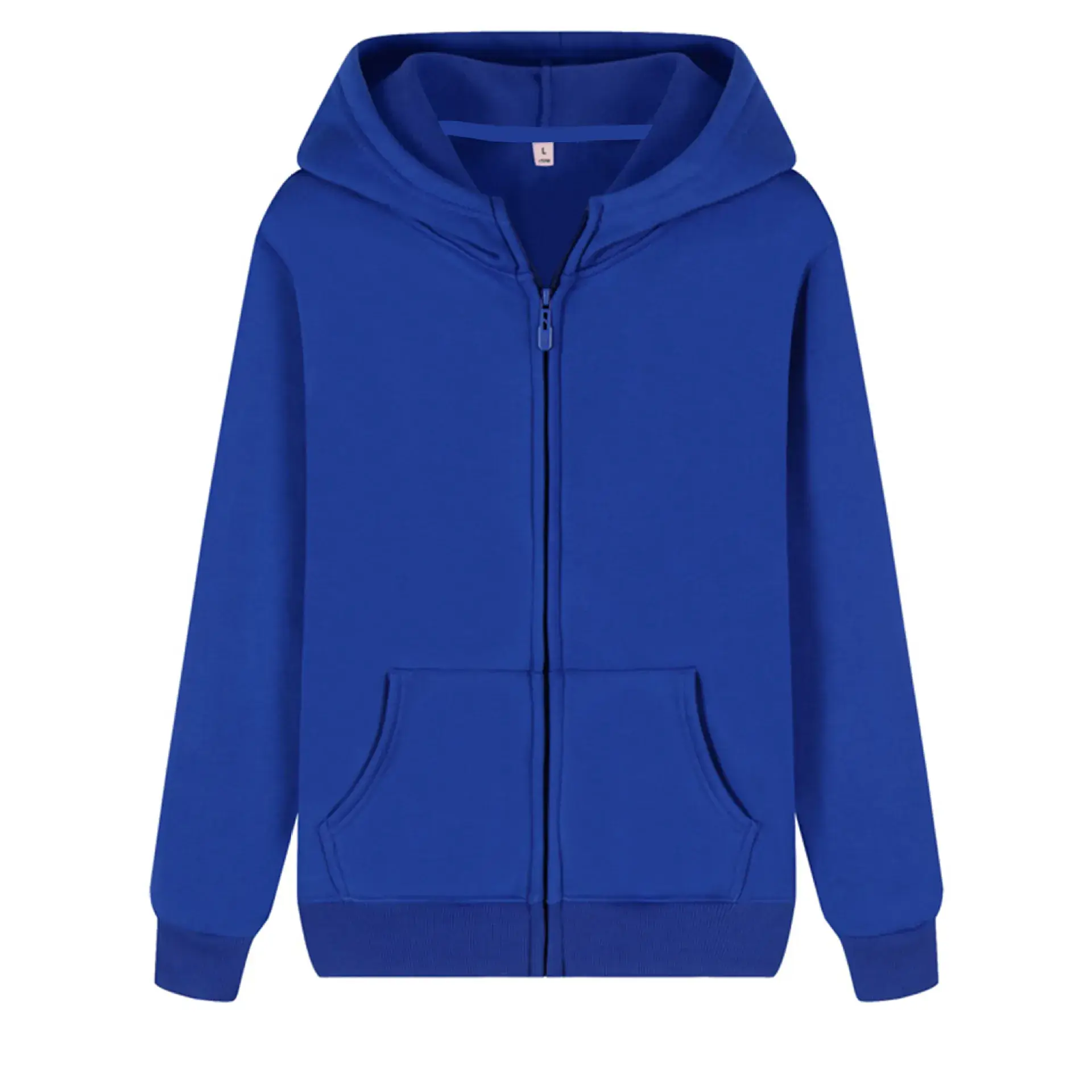 Blue Full-Zip Hoodie with Fleece Lining - Image 21