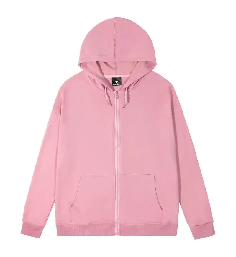 Blue Full-Zip Hoodie with Fleece Lining - Image 6