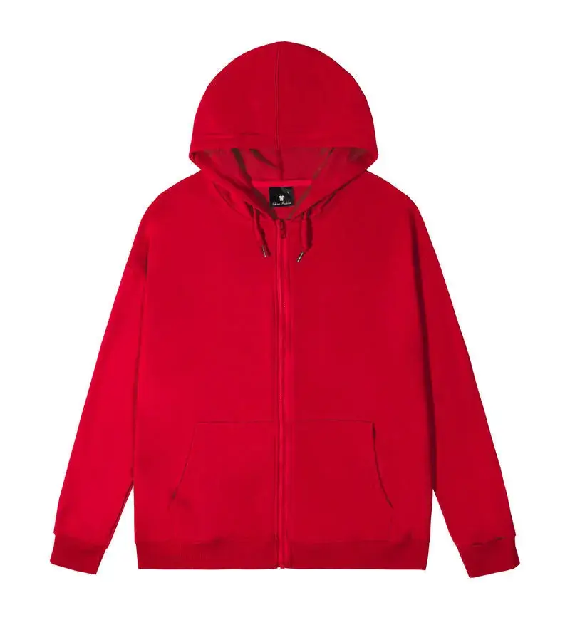 Blue Full-Zip Hoodie with Fleece Lining - Image 8
