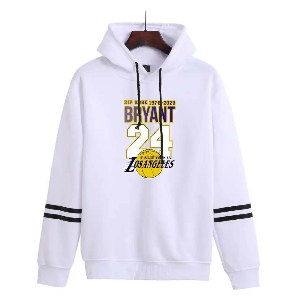 Men Grey Basketball Logo Fleece Hoodie Long Sleeve - Image 10