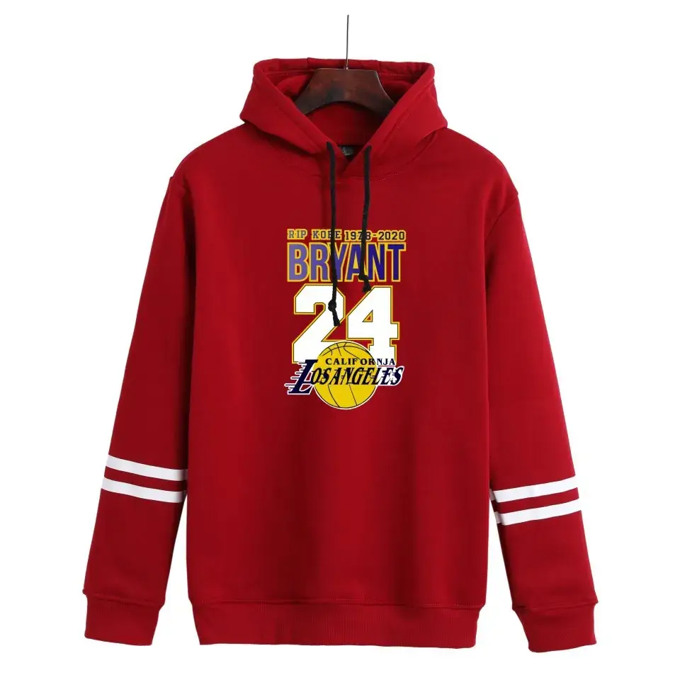 Men Grey Basketball Logo Fleece Hoodie Long Sleeve - Image 12