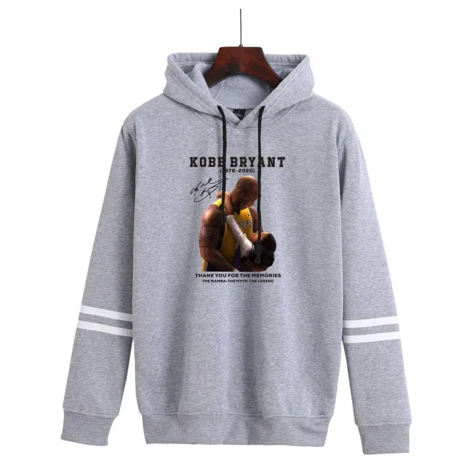 Men Grey Basketball Logo Fleece Hoodie Long Sleeve - Image 7