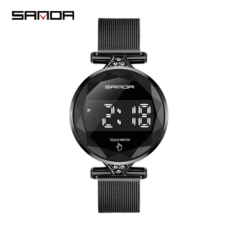 Sanda Multi-Functional Electronic Watch with Mesh Belt - Image 2