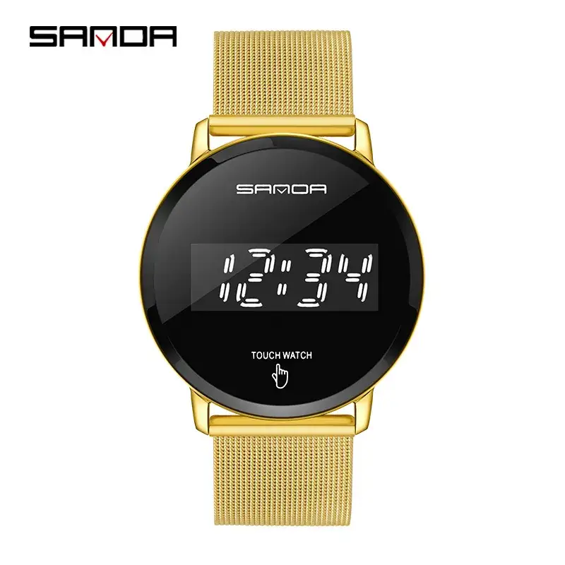 Sanda Touch Screen Watch Blue Mesh Waterproof - Image 10