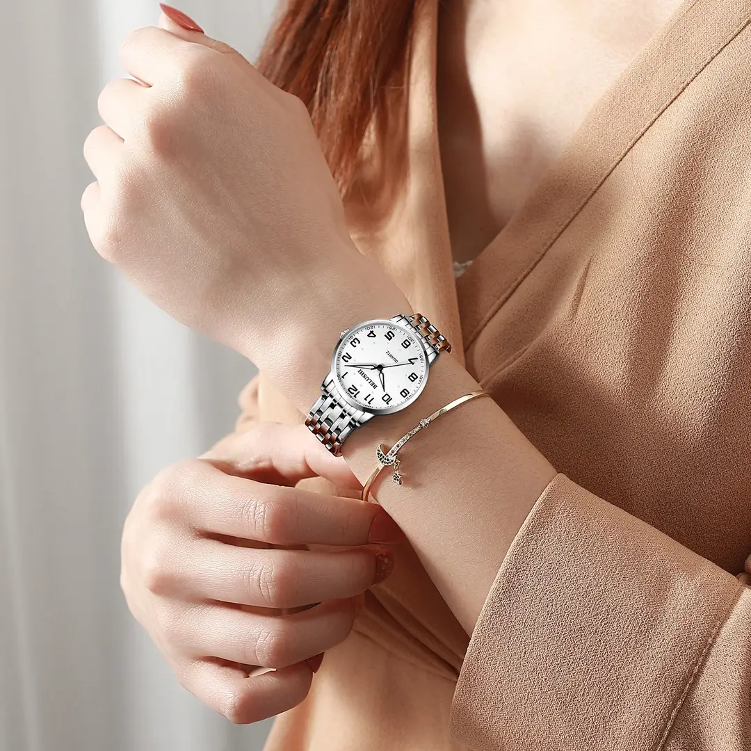 Belushi Wholesale Large Digital Luminous Elderly Couple's Watch Waterproof Quartz Watch for Women and Men