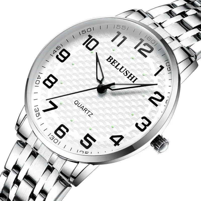 Belushi Wholesale Large Digital Luminous Elderly Couple's Watch Waterproof Quartz Watch for Women and Men