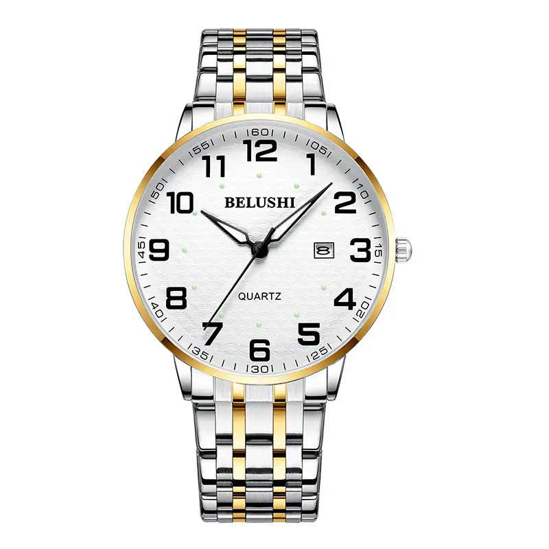Belushi Wholesale Large Digital Luminous Elderly Couple's Watch Waterproof Quartz Watch for Women and Men