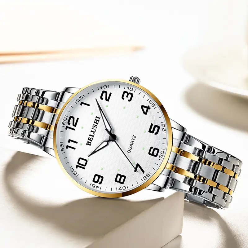 Belushi Wholesale Large Digital Luminous Elderly Couple's Watch Waterproof Quartz Watch for Women and Men